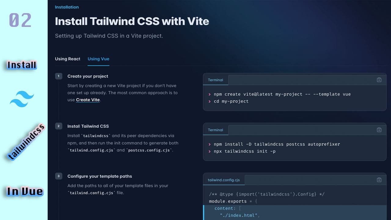 How to Install TailwindCSS with Vue | Install Tailwind CSS with Vue - Bangla Tutorial